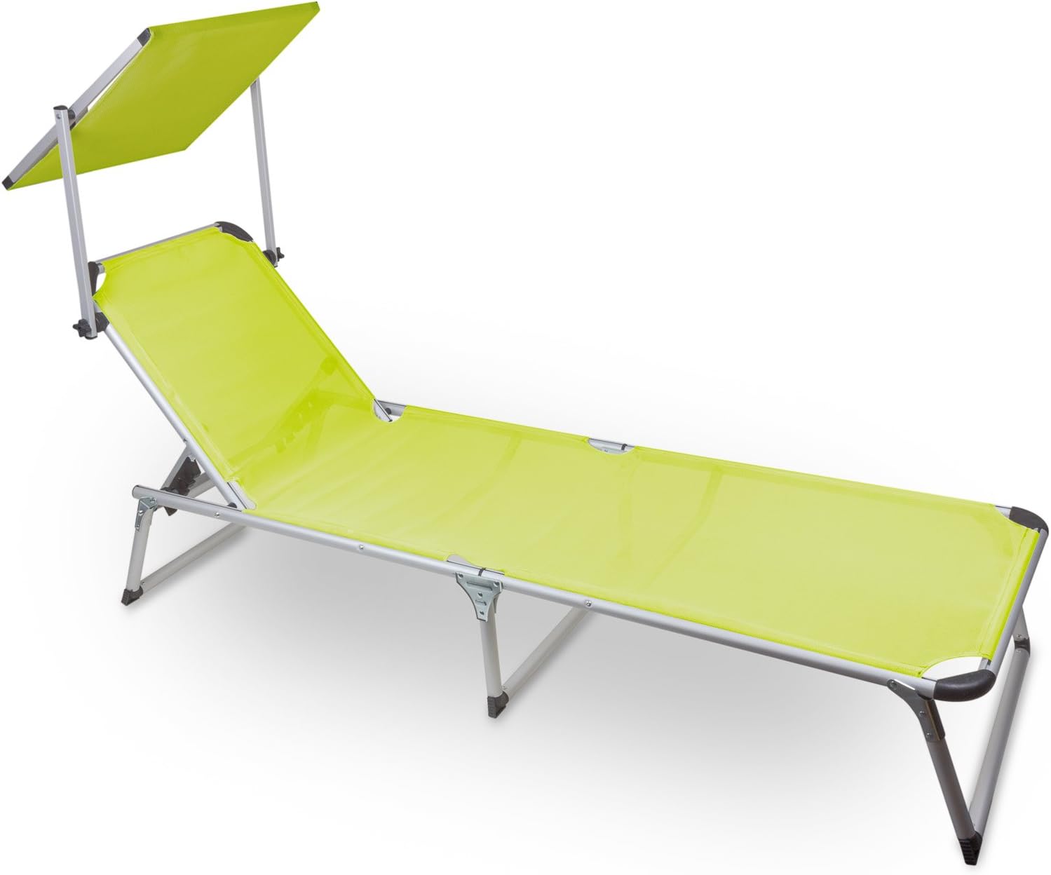 Julido Aluminium Sun Lounger with Sun Canopy in Trendy Colours