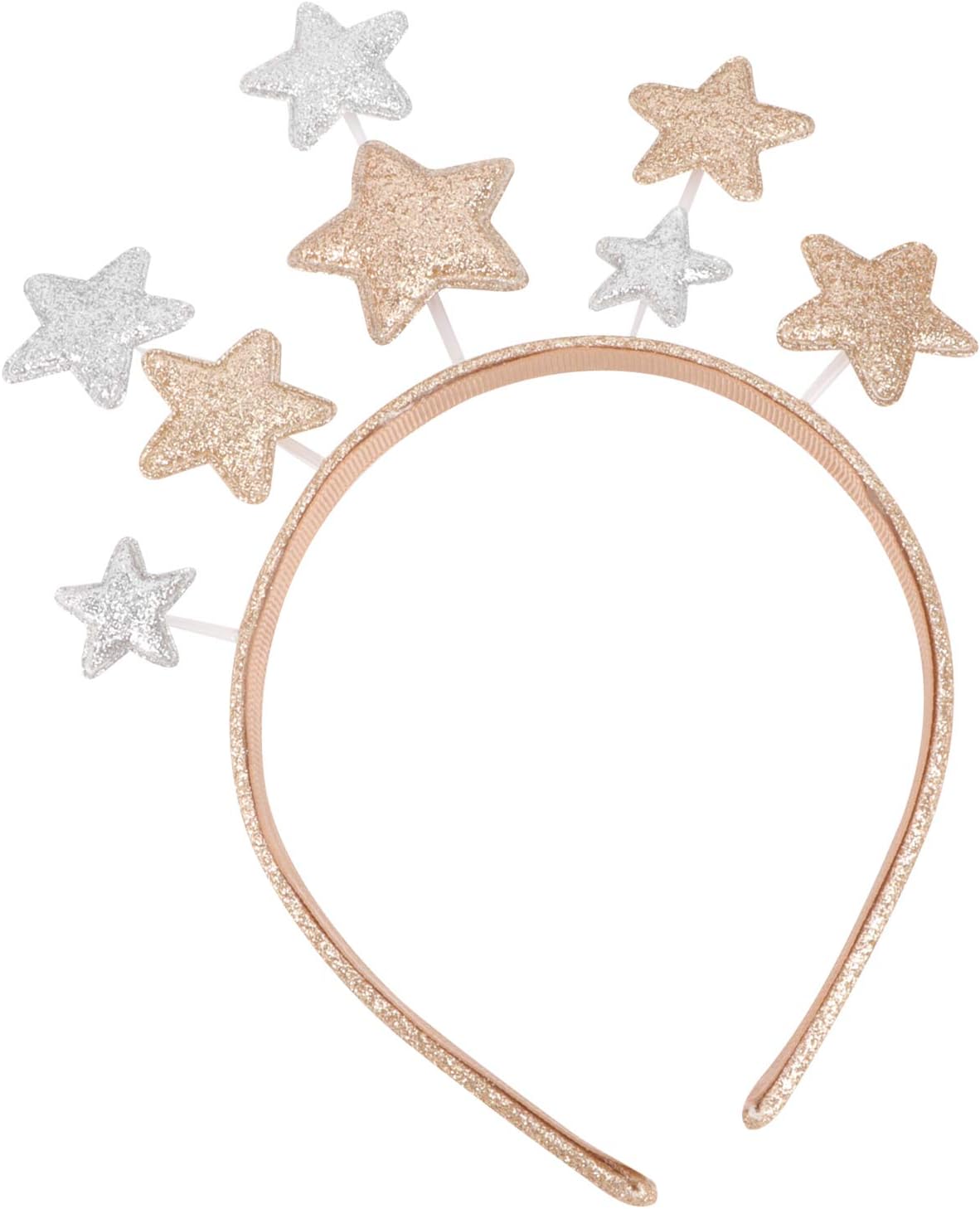 Lurrose Glitter Star Headband Kids Cute Star Hair Hoop Golden Pentagram Headband Party Hair Accessories for Christmas Birthday Festival Holiday - Image 4