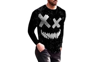 WOCACHI Soldier Long Sleeve T-Shirts for Mens, 2023 3D Street Faith Jesus Cross Print Workout Athletics Tee Tops