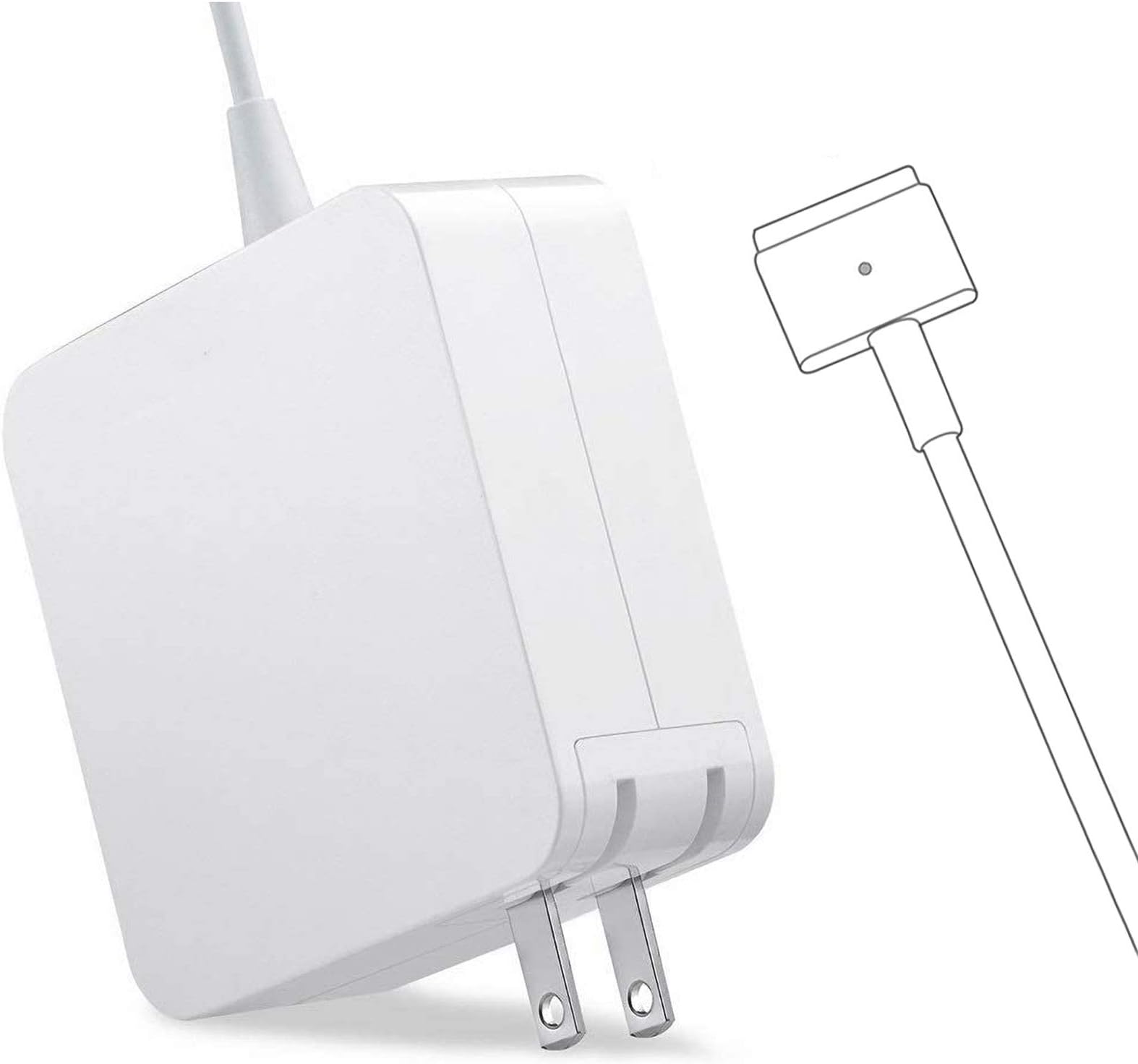 DODAUG 45W MagSafe 2 Power Adapter, Replacement MacBook Air Charger Magnetic T-Tip for MacBook Air 11-inch and 13-inch