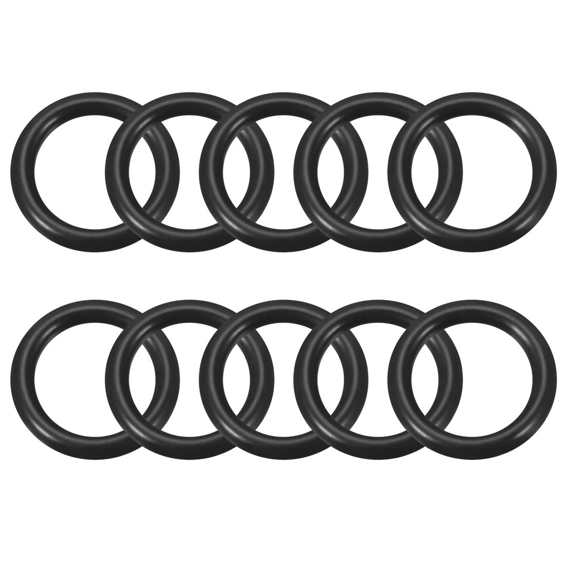 sourcing map Nitrile Rubber O-Rings 16.5mm OD 11.2mm ID 2.65mm Width, Metric Sealing Gasket, Pack of 10