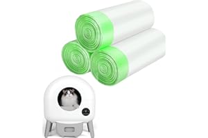 ZEACOTIO Cat Litter Box Liners with Drawstring Design, Large Size, Heavy Duty Cat Litter Box Liners Waste Bags Replacement113..