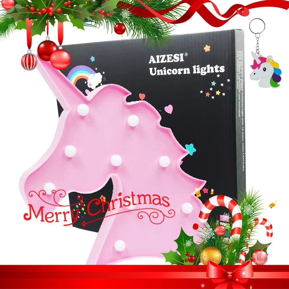 navidad luces led de mesa unicornio luz