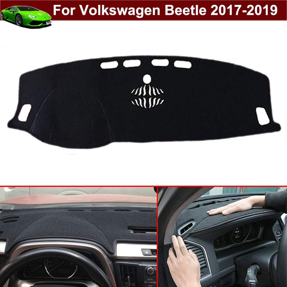 Kaitian New 1pcs Non-Slip Design Dash Covers Dashboard Cover Sun Visor Cover DashMat Dash Mat Dash Carpet Custom Fit for VW Volkswagen Beetle 2017 2018 2019 2020