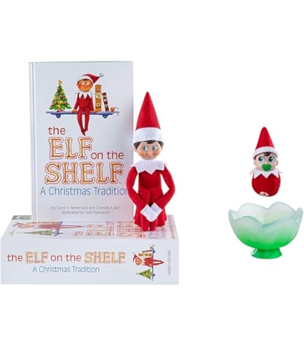 Elf On The Shelf - Una tradición navideña - Kit de cuidado de elfos - Chica de ojos azules