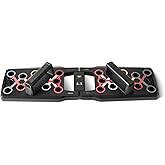 Amazon Basics Push Up Board, Black, 24-in-1 Multi-Position Training System for Upper Body Strength &amp; Muscle Building, Portable Home Gym Equipment