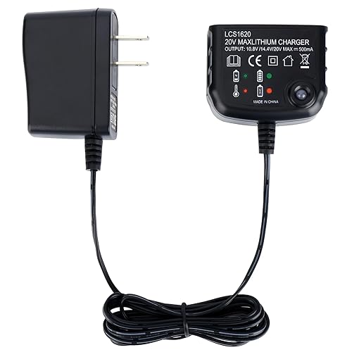 LCS1620 20V Lithium Battery Charger Compatible with Black Decker