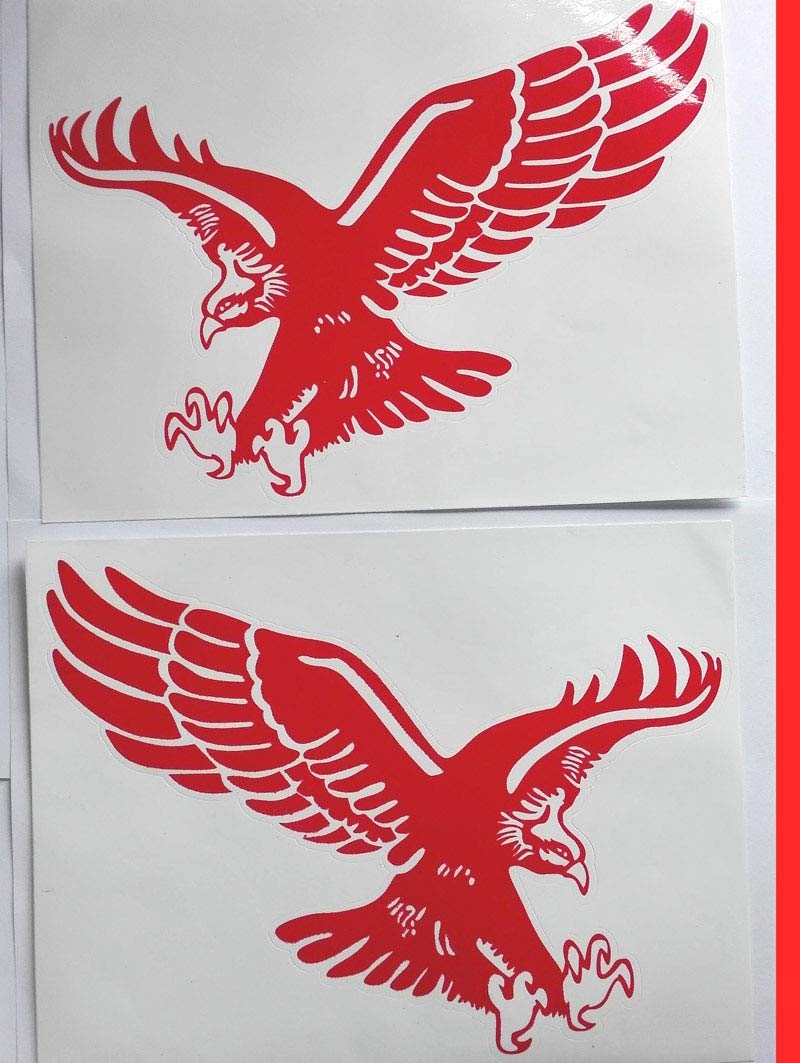 Ajaxstore 1 Pair 24cm Flying Eagle Car Decal Sticker