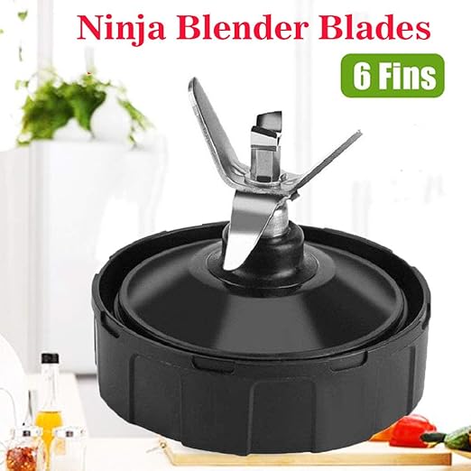 Amazon Com Ninja Blade Replacement 6 Fins Extractor Blade Fits Nutri Ninja Blender Auto Iq Bl450 Bl451 Bl454 Bl455 Bl480 Bl481 Bl482 Bl483 Bl484 Only Fit For 18 Oz 24 Oz 32 Oz Kitchen