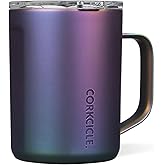 Corkcicle Classic Coffee Mug - Triple Insulated Stainless Steel for Travel - Shatter-Proof Lid - Keeps Drink Hot Over 3 Hours - Holiday Mug Gift - Great for Gifting Warmth - 16 oz - Dragonfly
