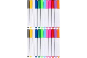 SHOWERORO 24pcs Neon Liquid Chalk Markers with Fine Tips Erasable Window Paint Pens for LED Boards Fluorescent