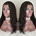 Curly Full Lace Human Hair Wigs with Baby Hair 8A Brazilian Virgin Remy Hair Lace Front Wig for Black Women(10 inch with 130 density,Full Lace Wig)