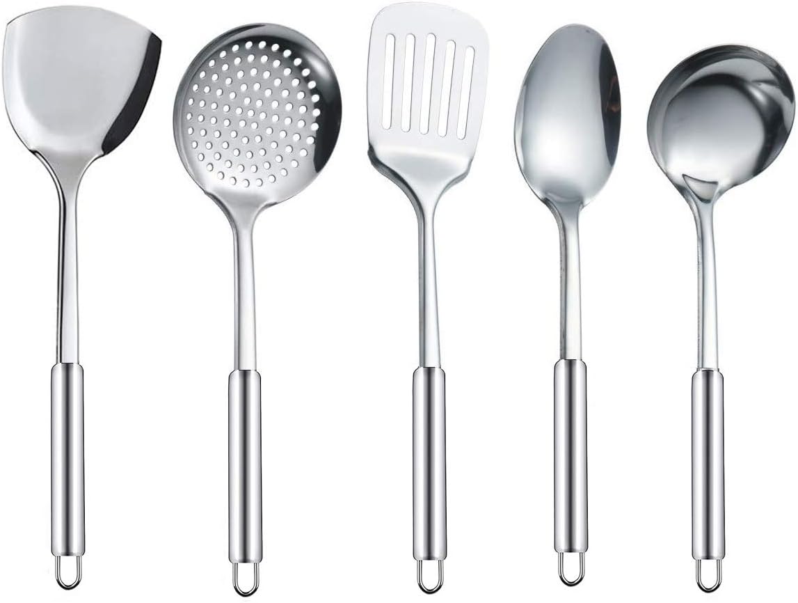 Stainless Steel Cooking Utensil Set TOONEV Home Kitchen Utensils 5