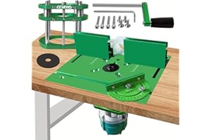 Router Table Lift System for 65mm Diameter Motors, Router Lift Base with Router Table Insert Plate for Router Working Benches
