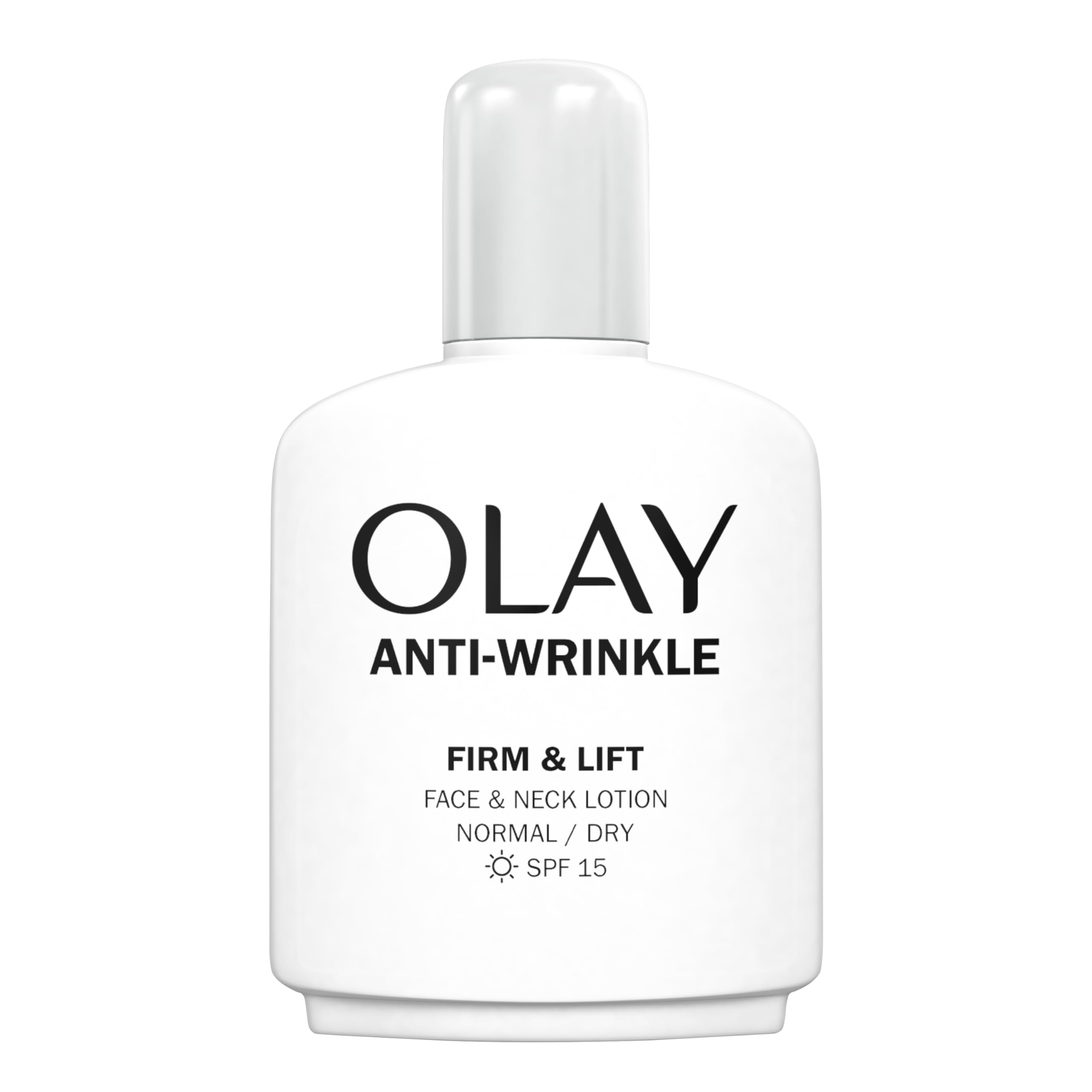 Olay Anti-Wrinkle Firm & Lift Face And Neck Lotion With SPF15, Helps Visibly Reduce Fine Lines & Wrinkles And Protects Against Premature Signs Of Ageing,100ml