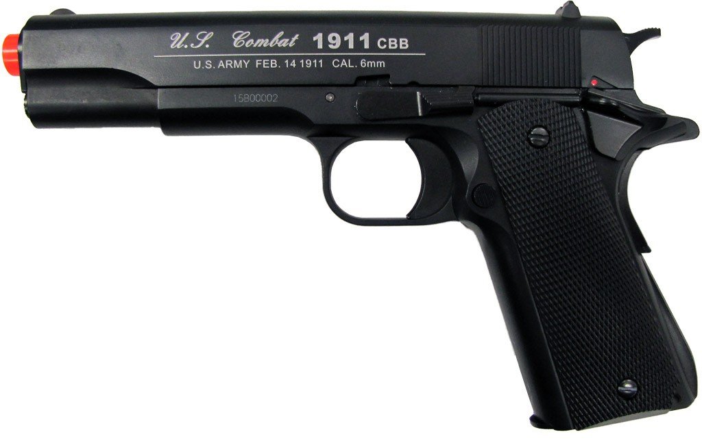 wg modelo-4613 full metal 1911 retroceso de co2 (pistola de airsoft)