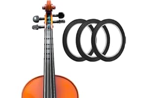LUTER 3 Rolls Violin Fingering Tape, 3mm Violin Finger Tape Cello Violin Fingerboard Stickers Finger Guide for Violins & Various Orchestral Instruments Fretboard Note Positions (Black)