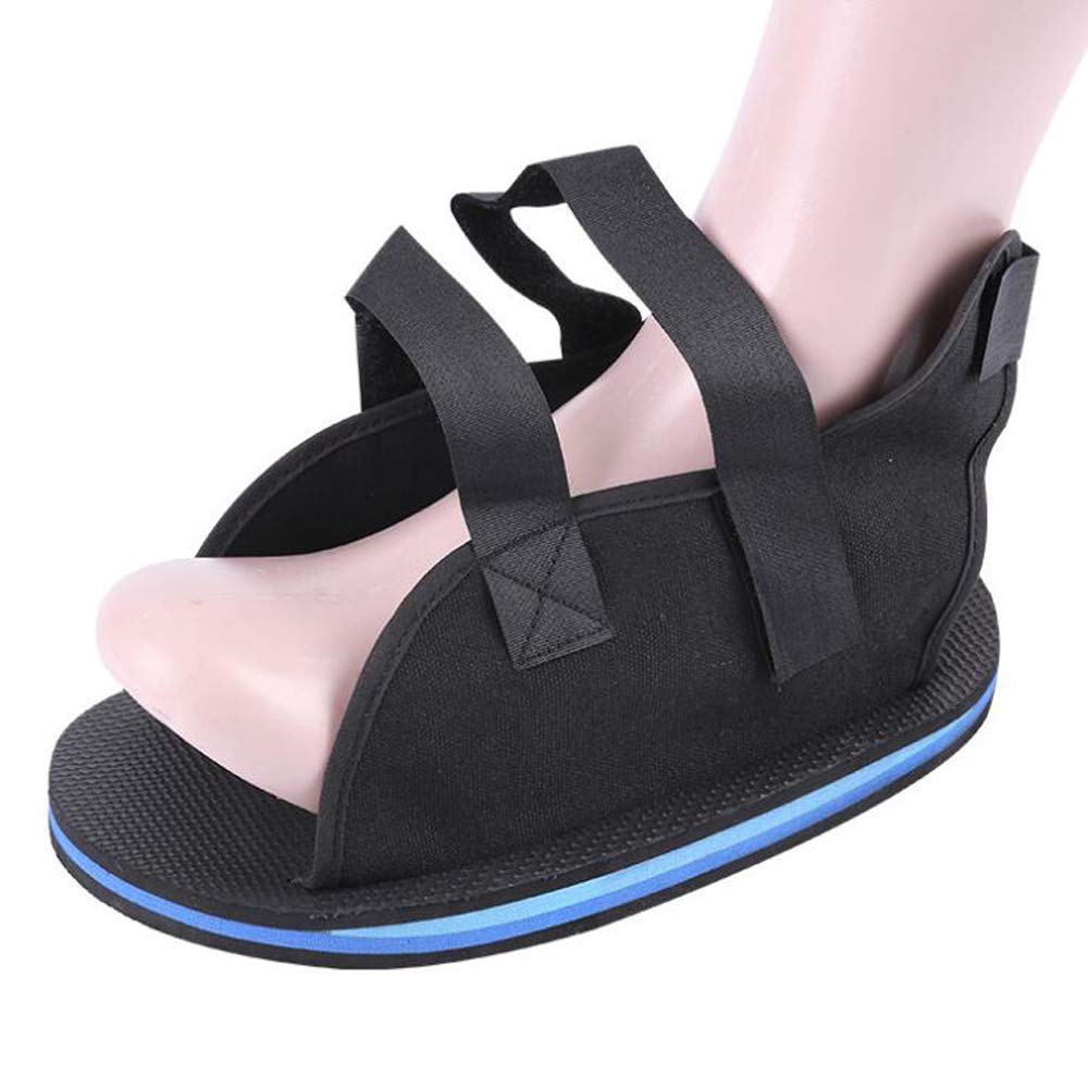 Moonlove Surgical Plastered Shoes with Adjustable Strap, Medical Open Toe Plaster Cast Shoes Broken Foot Rehabilitation Slippers Post-Op Foot Fracture Surgery Recovery Gypsum Mules Protector