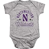 Northwestern University Official Wildcats Unisex Infant Snap Suit for Baby,Athletic Heather, 24 Months