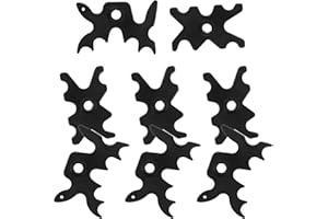 Zerodeko 8pcs Plastic Billiard Pool Cue Bridge Heads 13mm Antler Spider Rest Set for Snooker Game Room