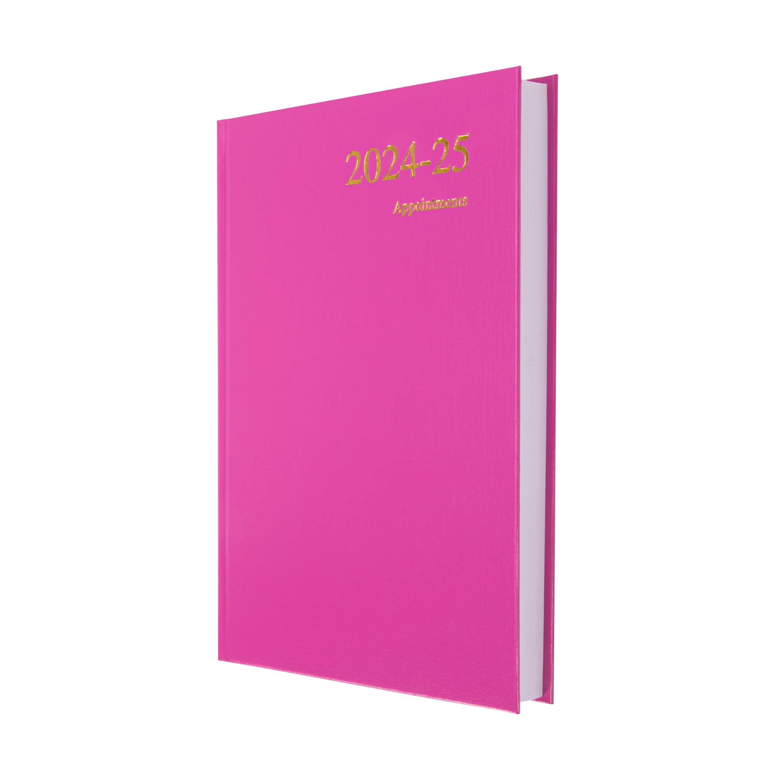Collins Essential A5 Academic Year 2024-25 Day a Page Diary - Pink - Mid Year Academic Planner for Students and Teachers - ESSA51M.50-2425 - July 2024 to July 2025