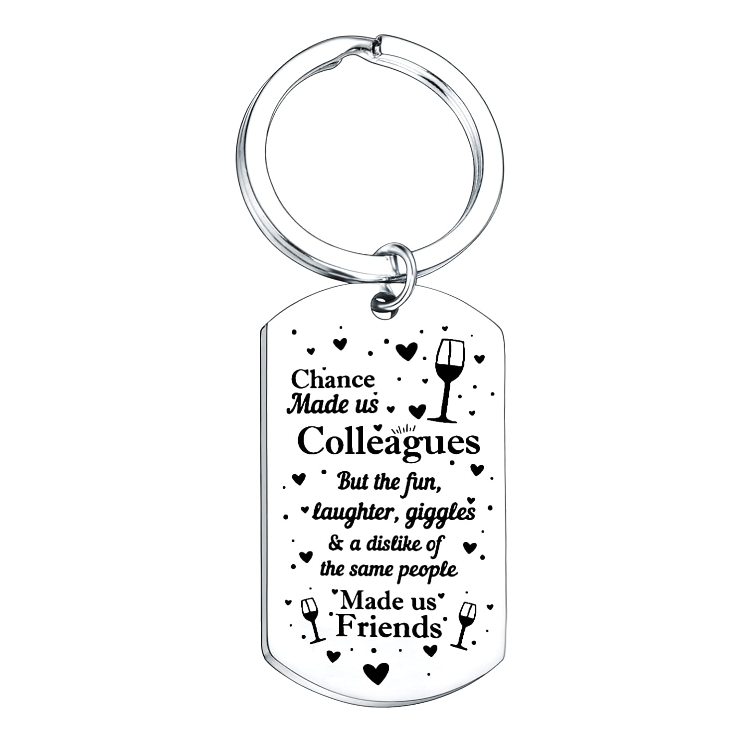 Nfyxcaz Coworker Leaving Gifts Retirement Jewelry Goodbye Friendship Memorial Keychain Colleague Friends Gifts Keychain