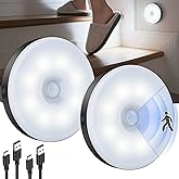 DWEPTU Motion Sensor Night Light 2 Pack LED Night Lights, Dusk to Dawn Motion Sensor for Bedroom, Bathroom, Toilet, Stairs, K