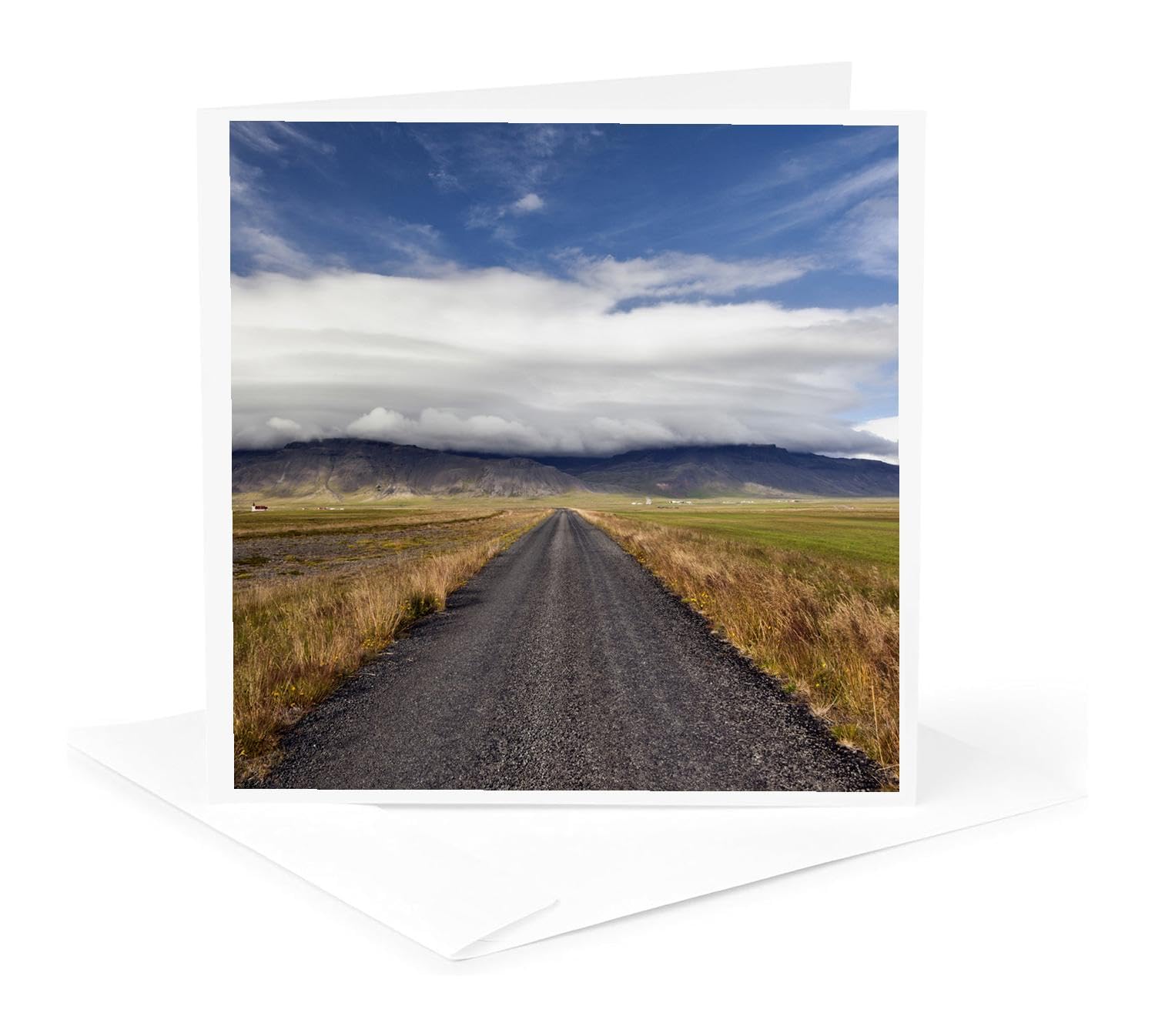 3dRose gc_81922_5 6 x 6-Inch"Road Path Snaefellsnes Peninsula Iceland - Eu14 Aje0120 - Adam Jones" - Greeting Card
