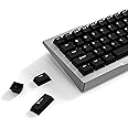 Pwnage Ultra Custom Cherry-Profile Universal PBT Keycap Set - Double Shot PBT Non Shine Through for 100%, 75%, 68%, 65%, 60% Keyboard Keycaps - Black with White Legend