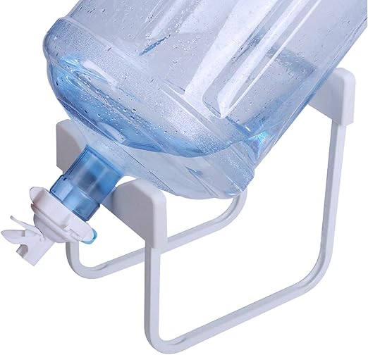 35 Gallon Water Jug Stand with 2pcs White Dispenser Valve and 1pc