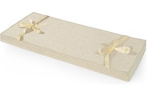 ROFIELTY Bench Cushion 31 inch, Durable Bench Cushions for Indoor Furniture, Non-Slip Window Seat Cushions Indoor, Personalized Custom Bench Cushion (31x11x2inch,Light Brown)