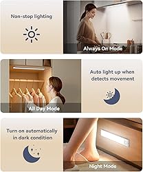 Under Cabinet Lighting, 3200mAh Rechargeable Motion