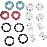 FMHXG 2Sets Copper Valve Core Ceramic Disc Kit Double Open Replacement for Cold and Hot Water Faucet Accessories