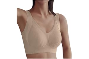 Hfolob Yifare Invisible Lift Bra, Women's Solid Color Four Rows Adjustable Wireless Bra, Enhanced W Support Adjustment Bras