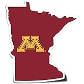 Desert Cactus University of Minnesota Sticker Golden Gophers Vinyl Decal Laptop Water Bottle Car Scrapbook (State Border Sticker)