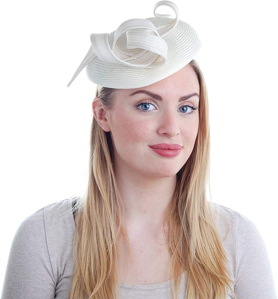 ivory pillbox hat