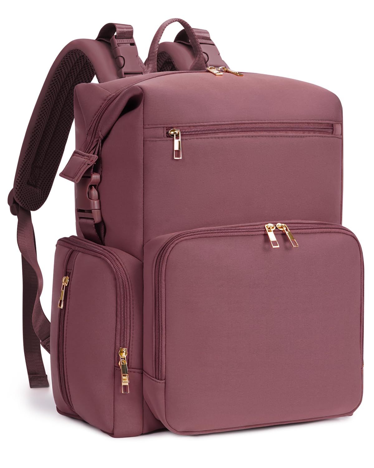Photo 1 of CEI-CEI Neoprene Diaper Bag Backpack with Changing Pad, Large Newborn Baby Maternity Bags Travel Tote with Insulated Pockets (Pink)