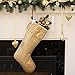 Valery Madelyn 21 Inch Large Luxury Gold Christmas Stockings Decorations Personalized Hanging Ornaments with Sequins and Ruffle Cuff for Xmas Gifts