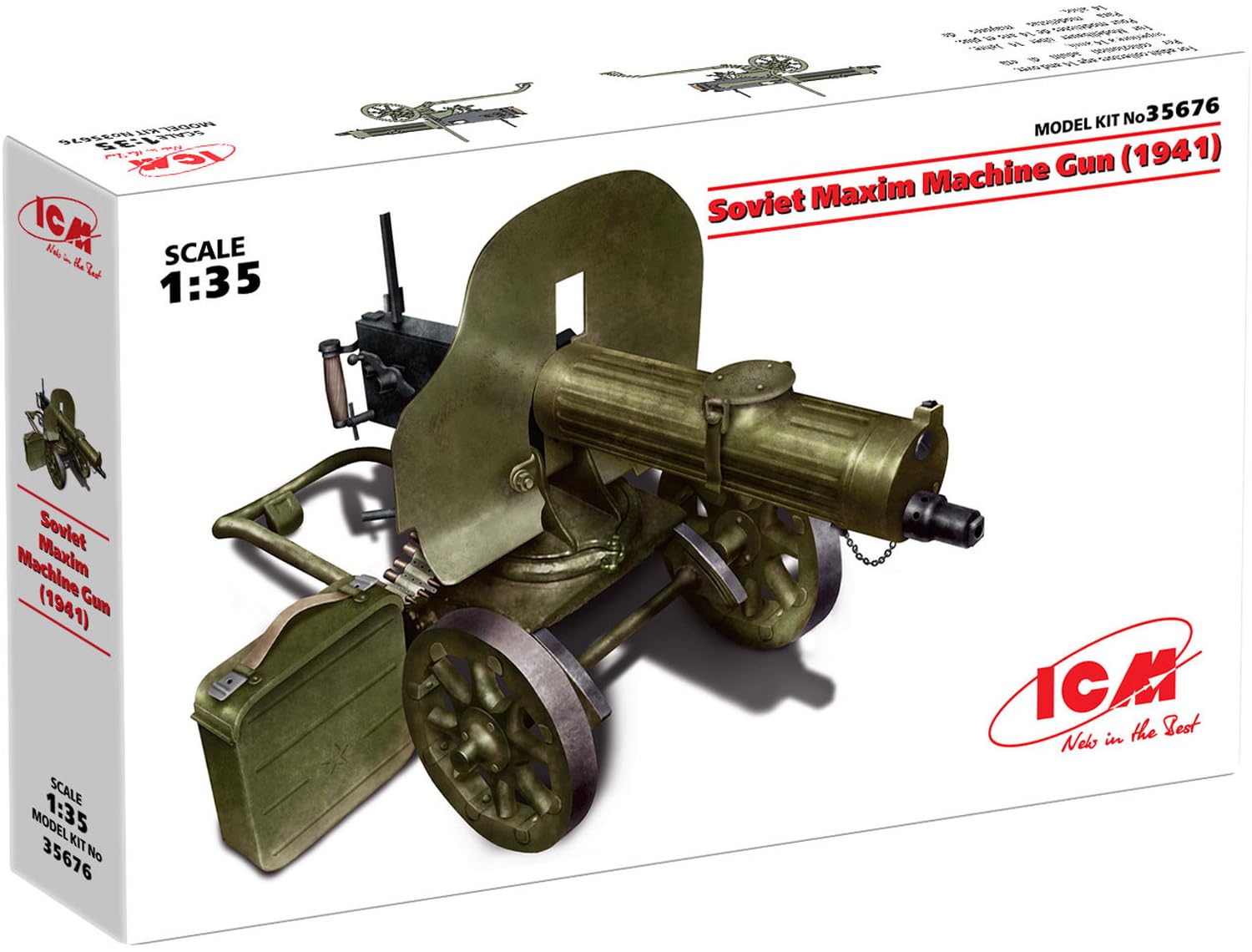 ICM 1:35 - Soviet Maxim Machine Gun (1941)