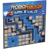 Renegade Game Studios Robo Rally Expansion: Wet &amp; Wild Board Game | Adds 3 Double-Sided Water-Themed Factory Floor Boards, 5 Upgrade Cards, and Vertical Racing Mechanics for 2-6 Players
