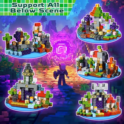 Magneverse 200 PCS 0.8in Magnetic Blocks - Magnet Toys for Boys, Magnetic Building Blocks Cubes, Stacking Magnets, School STEM Toys Birthday Gifts for Boys and Girls Age 3+ Years Old (Theme: Portal)