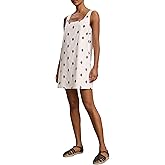 VELVET BY GRAHAM & SPENCER Women's Elara Embroidered Cotton Voile Dress, White, Small