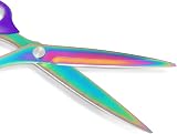 Asdirne Fabric Scissors Dressmaking Titanium Plated 26cm 21cm Purple Set of 2 view 6
