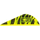 Bohning True Color Blazer&reg; Vane, 2&rdquo; Hunting, 3D, Vane, Yellow Tiger, 36pk