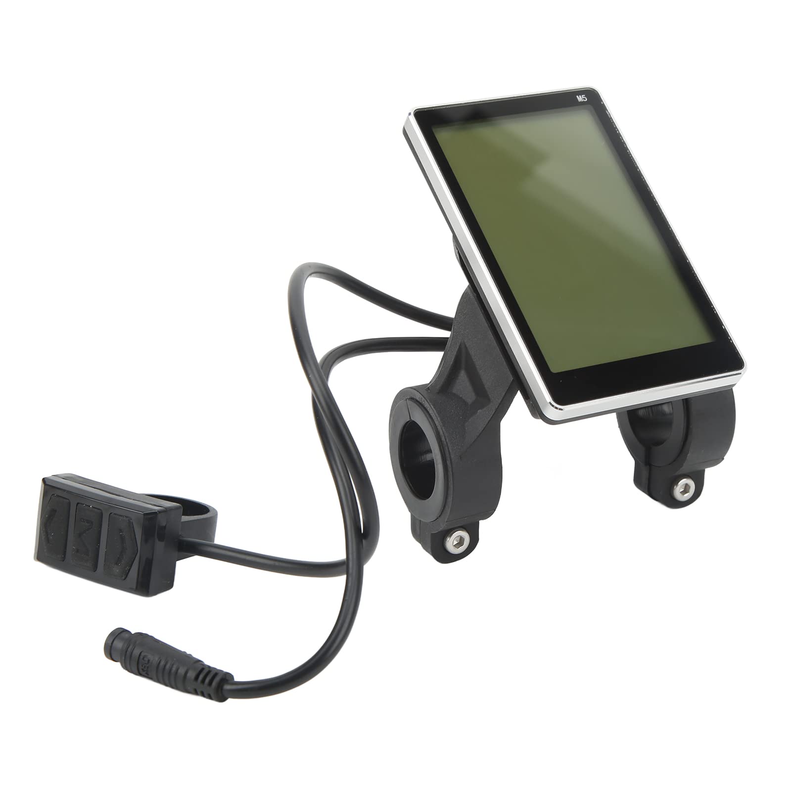 Hapivida Electric Bike LCD Display, Universal Waterproof E-Bike Scooter Meter Panel with Speed & Battery Indicator, M5 24V 36V 48V 60V, ABS Material for E-Bikes, Scooters, Mountain Bikes, City Bikes