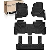 YHTAUTO Floor Mats Fit for Ford Expedition Max & Lincoln Navigator L 2018-2024 (8 Seats 2nd Row Bench Seat), Floor Liners All-Weather Custom Fit, 1st & 2nd Row & 3 Rows, Set of 4