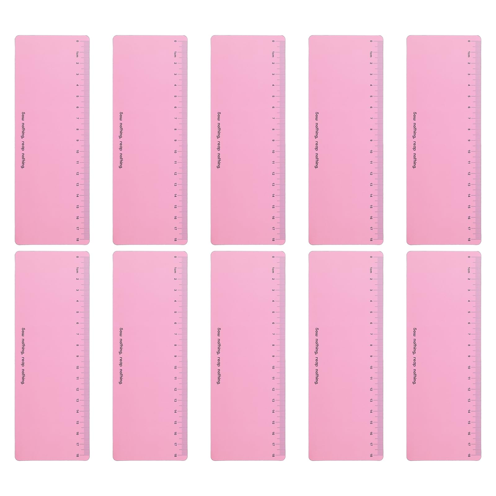 PATIKIL Guided Reading Strips, 10pcs Highlight Colored Overlay Bookmark Reading Tracking Ruler Teacher Teaching Supplies for Classroom, Pink