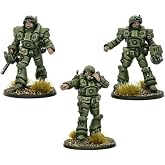 US Heavy Officers - United States Miniatures for Konflikt 47 Highly Detailed 28mm Scale Miniatures by Warlord Games