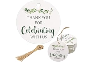 100 Pcs Thank You Flower Leaf Gift Tags Cards for Weddings, Receptions, Bridal Showers, Baby Showers, Graduations, Special （2
