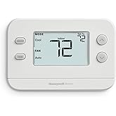Honeywell Home X1N Non-Programmable Thermostat, White | Single-Stage, 1 Heat/1 Cool Compatibility